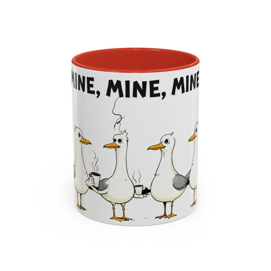 Funny Seagull Coffee Mug, Humorous Gift for Bird Lovers, Cute Kitchen Decor, Coffee Cup for Friends, Animal Lover Mug