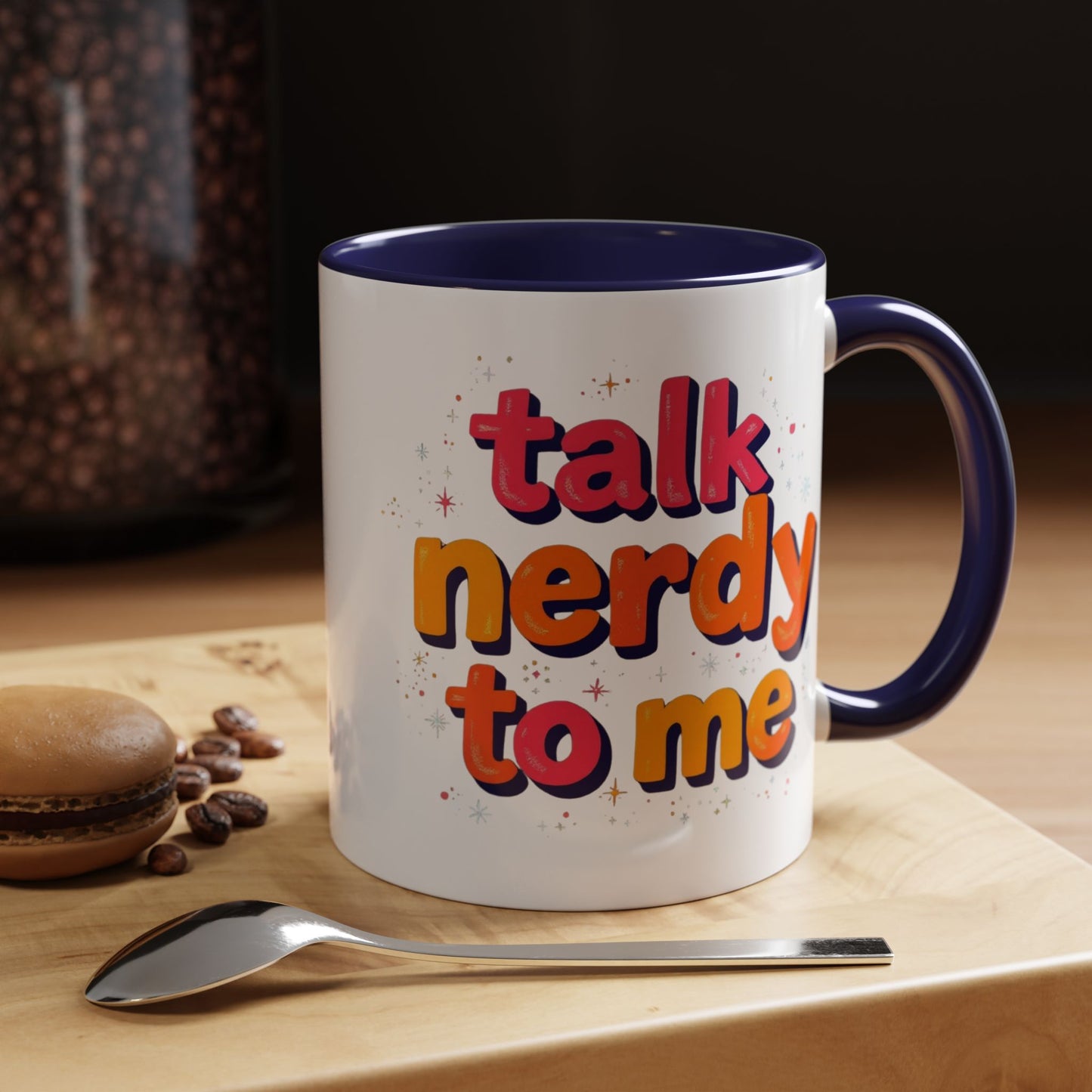 Talk Nerdy Quote Coffee Mug - Geek Gift, Fun Cup, Coffee Lover