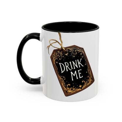 Whimsical Drink Me Coffee Mug - Enchanting Accent Cup for Tea Lovers