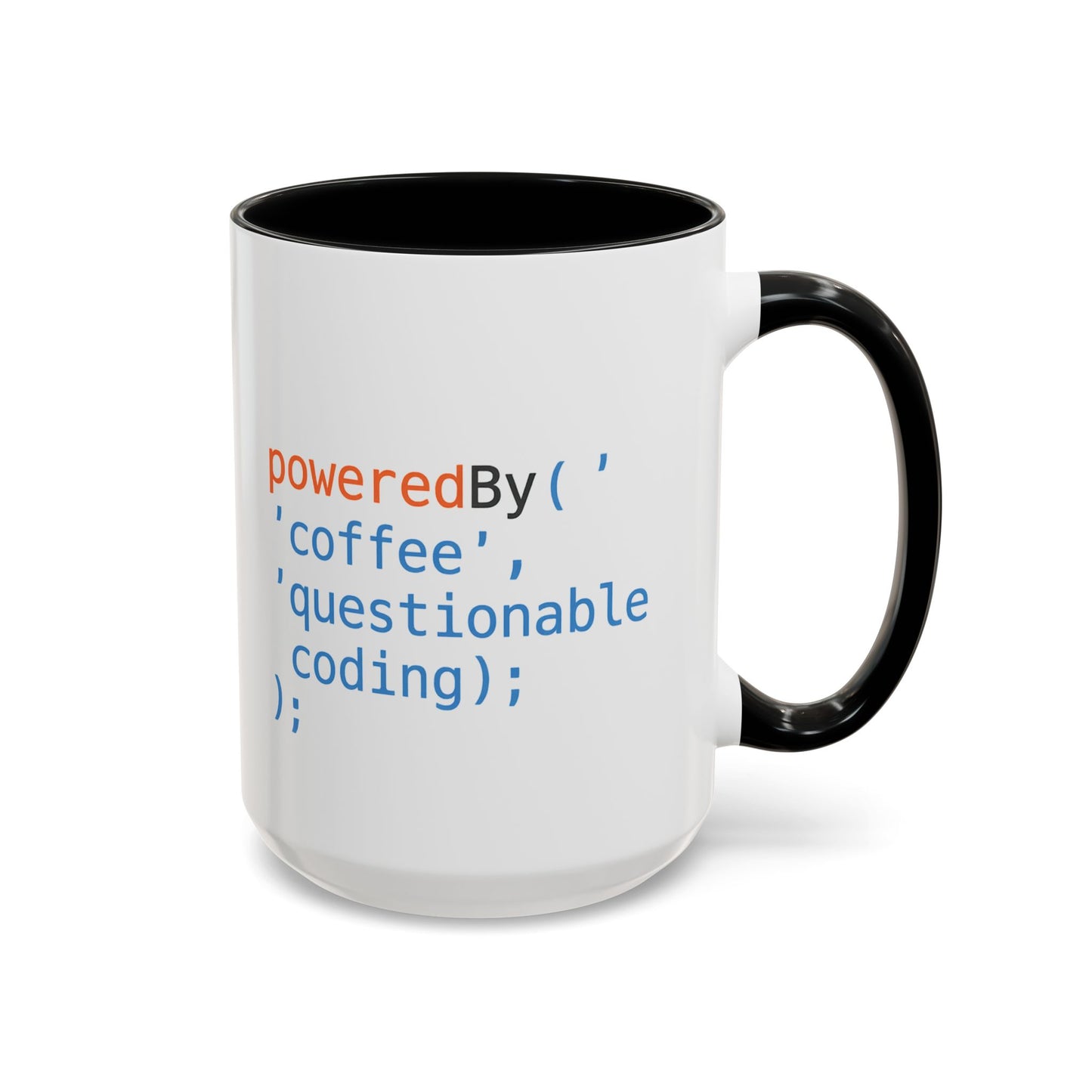 Coffee-Themed Accent Mug with Programmer Humor, Gift for Coders, Computer Enthusiasts, Office Use, Birthday, Tech Celebration