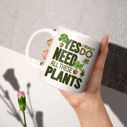 Botanical Ceramic Coffee White Mug - Mug World