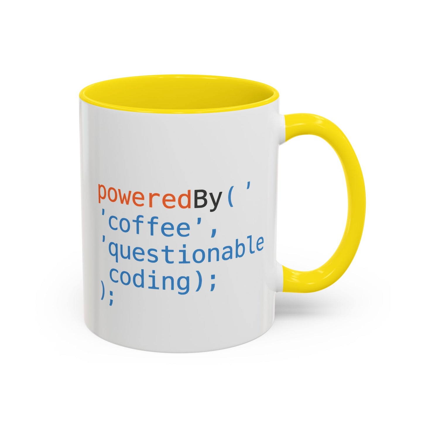 Coffee-Themed Accent Mug with Programmer Humor, Gift for Coders, Computer Enthusiasts, Office Use, Birthday, Tech Celebration