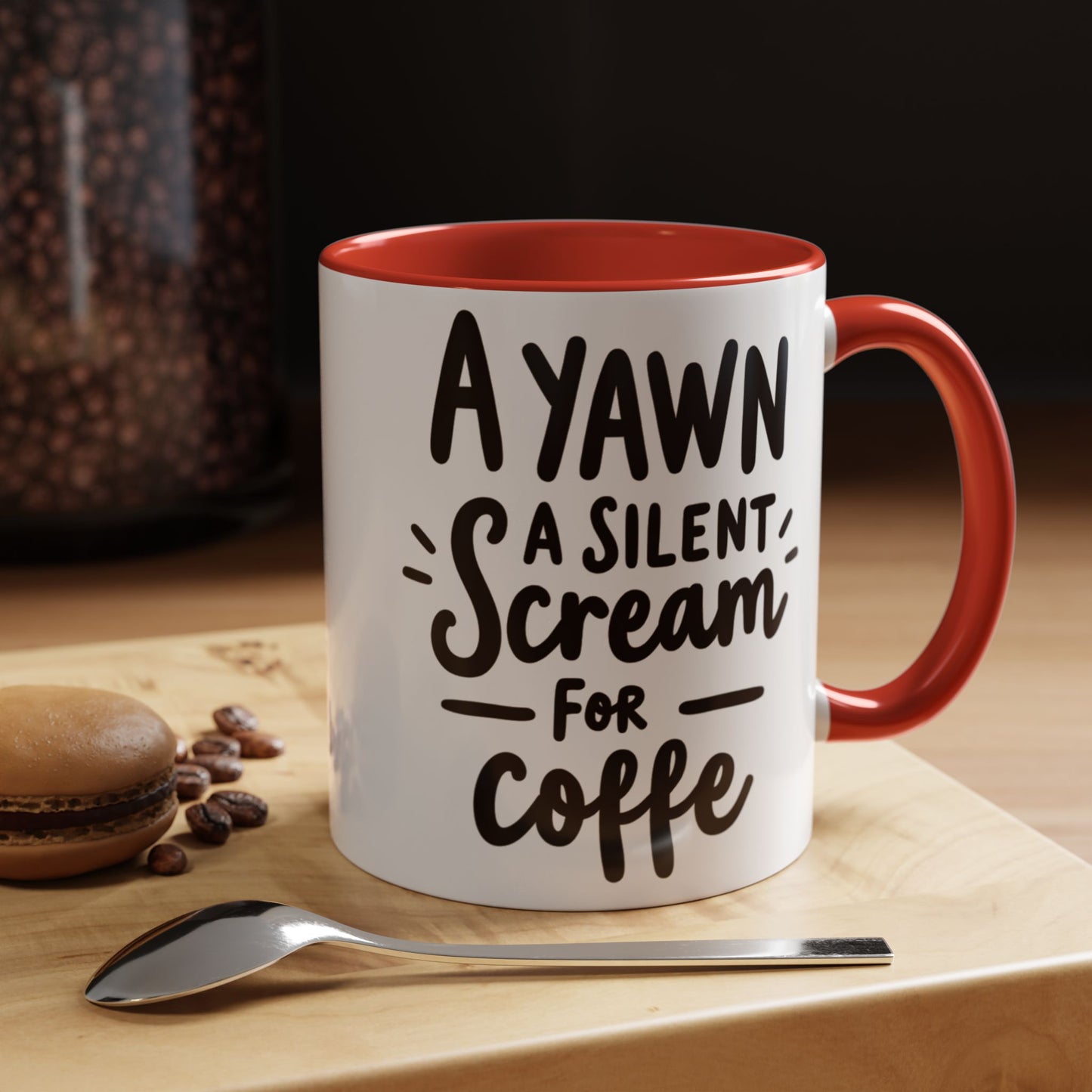Funny Yawn Coffee Mug - 11oz & 15oz | Perfect Gift for Coffee Lovers