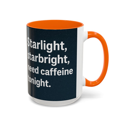 Starlight Caffeine Coffee Mug | Perfect for Coffee Lovers, Gift for Friends, Night Owl, Magical Mugs, Funny Cup