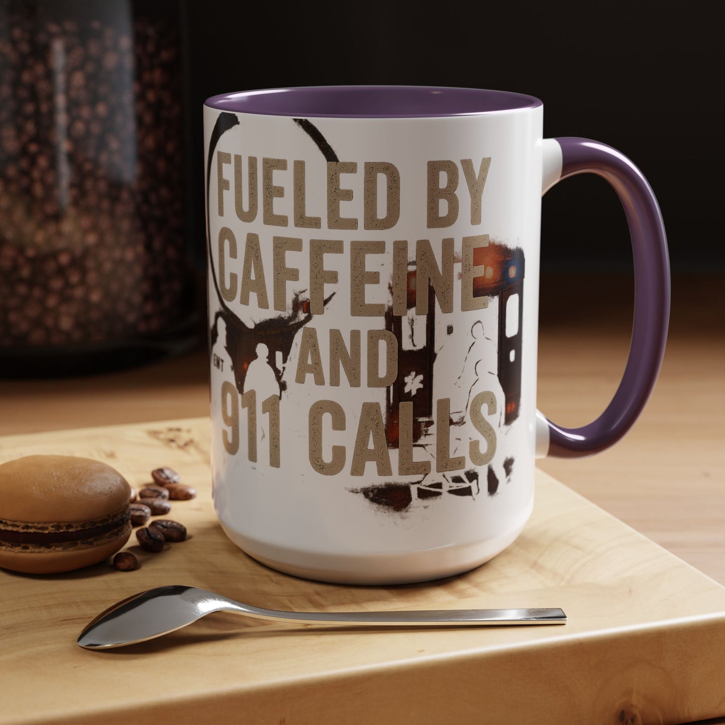 Fueled By Caffeine and 911 Calls – Perfect Gift for EMTs, Nurses, and First Responders