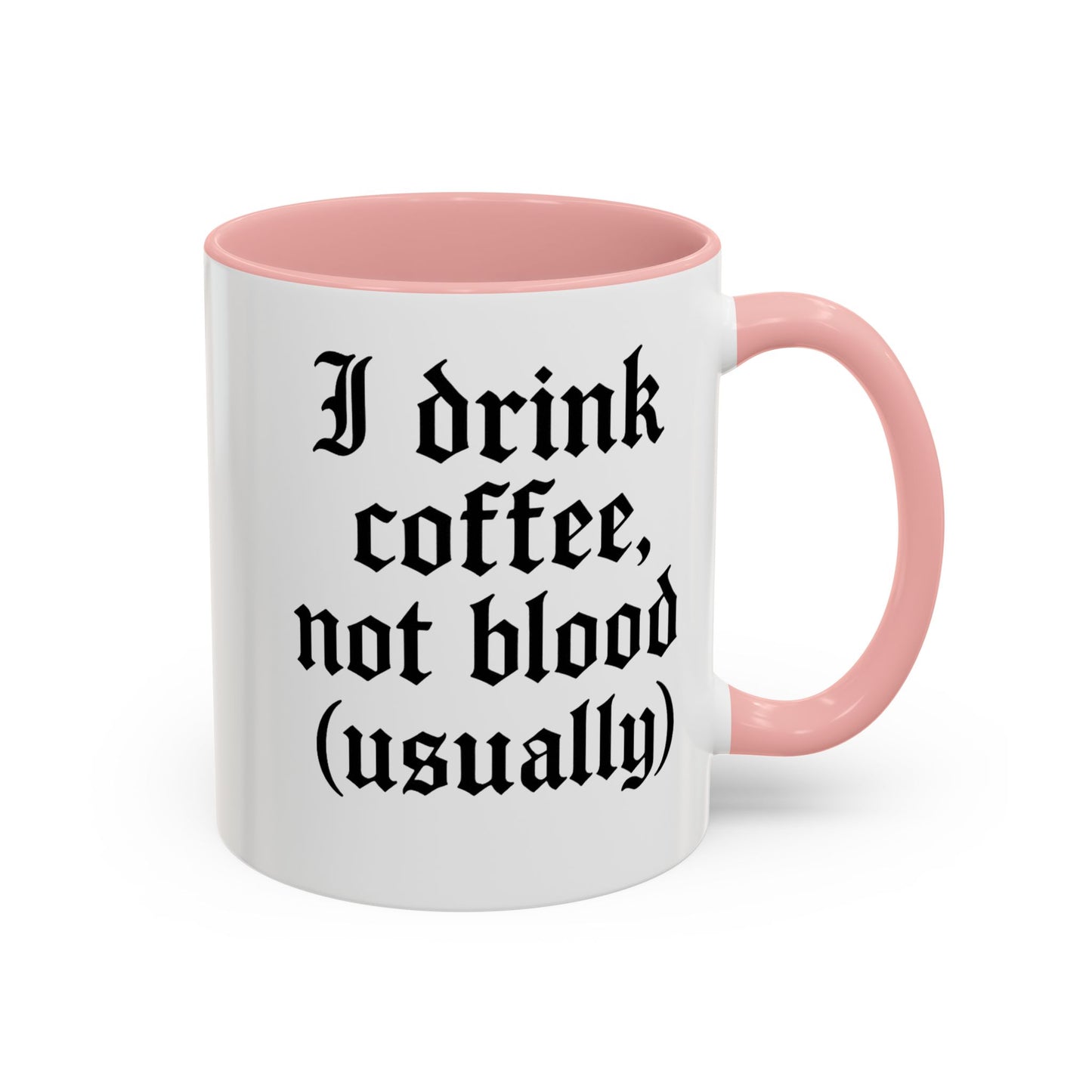 I Drink Coffee Not Blood (Usually), Funny Gift for Coffee Lovers, Black Accent Mug, Unique Kitchen Decor, [...]