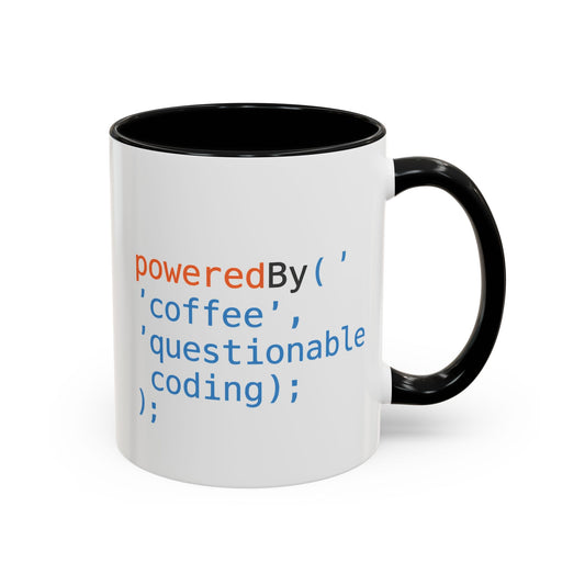 Coffee-Themed Accent Mug with Programmer Humor, Gift for Coders, Computer Enthusiasts, Office Use, Birthday, Tech Celebration
