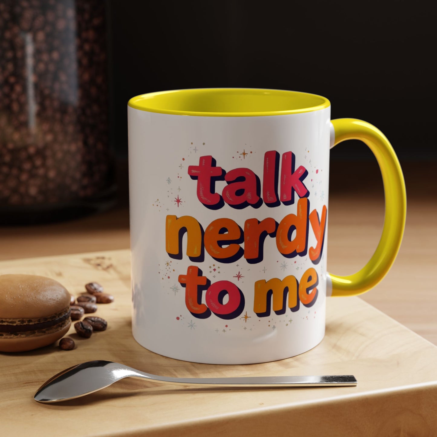 Talk Nerdy Quote Coffee Mug - Geek Gift, Fun Cup, Coffee Lover