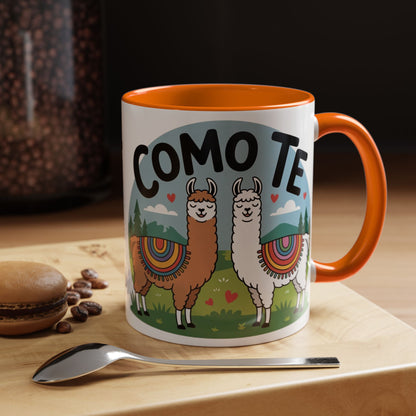 Como Te Llama Love Coffee Mug, Fun Animal Mug