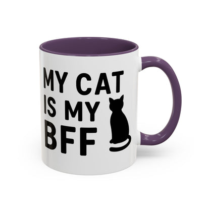 My Cat is My BFF - Perfect Gift for Pet Owners, Funny Pet Mug, Unique Cat Gifts, Cat Mom Mug, Animal Lover's Mug