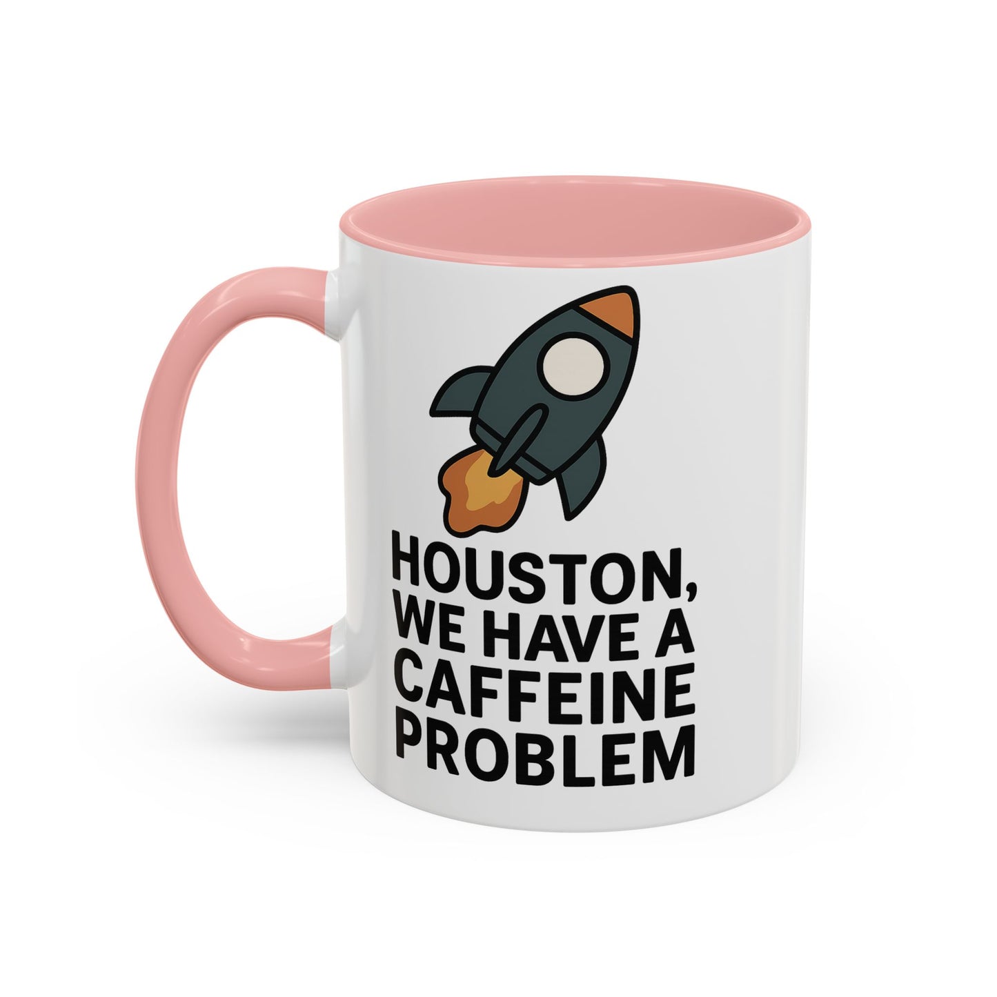 Houston We Have a Caffeine Problem Mug - Funny Coffee Cup for Space Lovers, Gift for Astronauts, Unique Kitchen Decor, Humor Mug