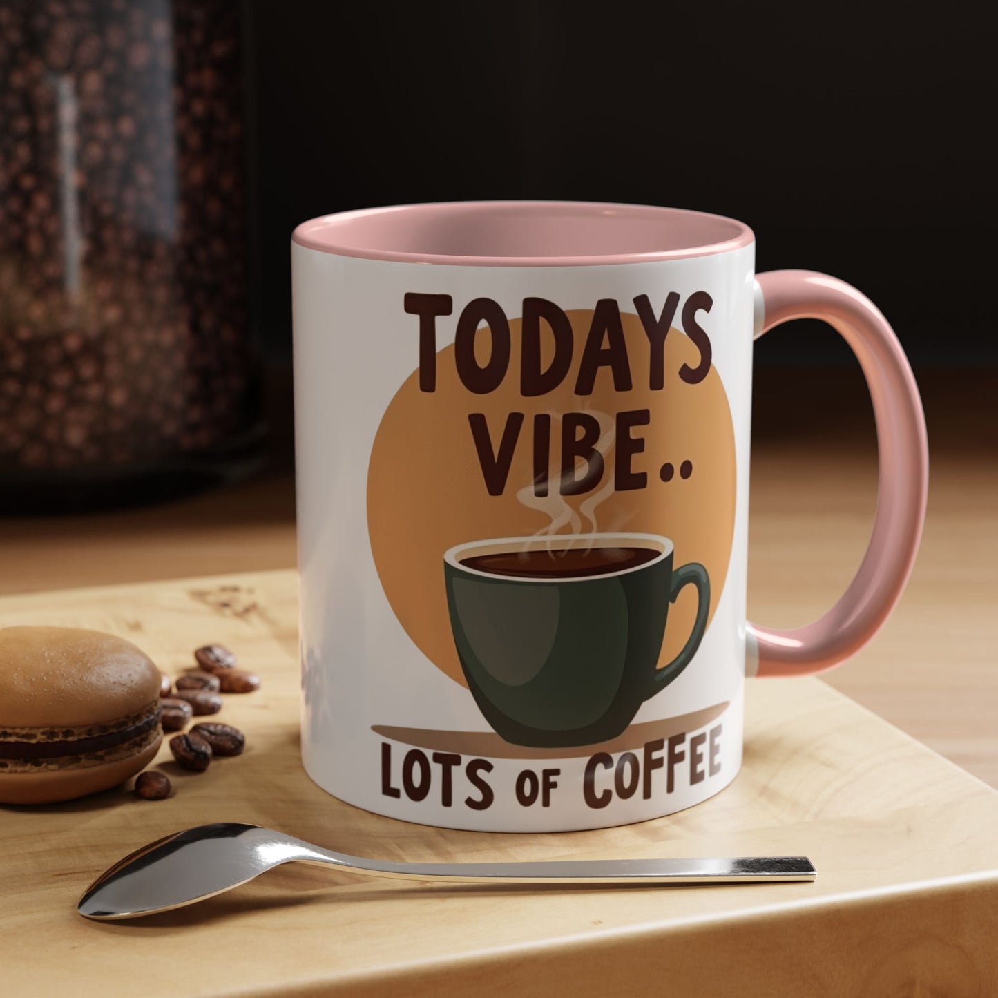 "Today's Vibe" Accent Coffee Mug - Perfect for Coffee Lovers