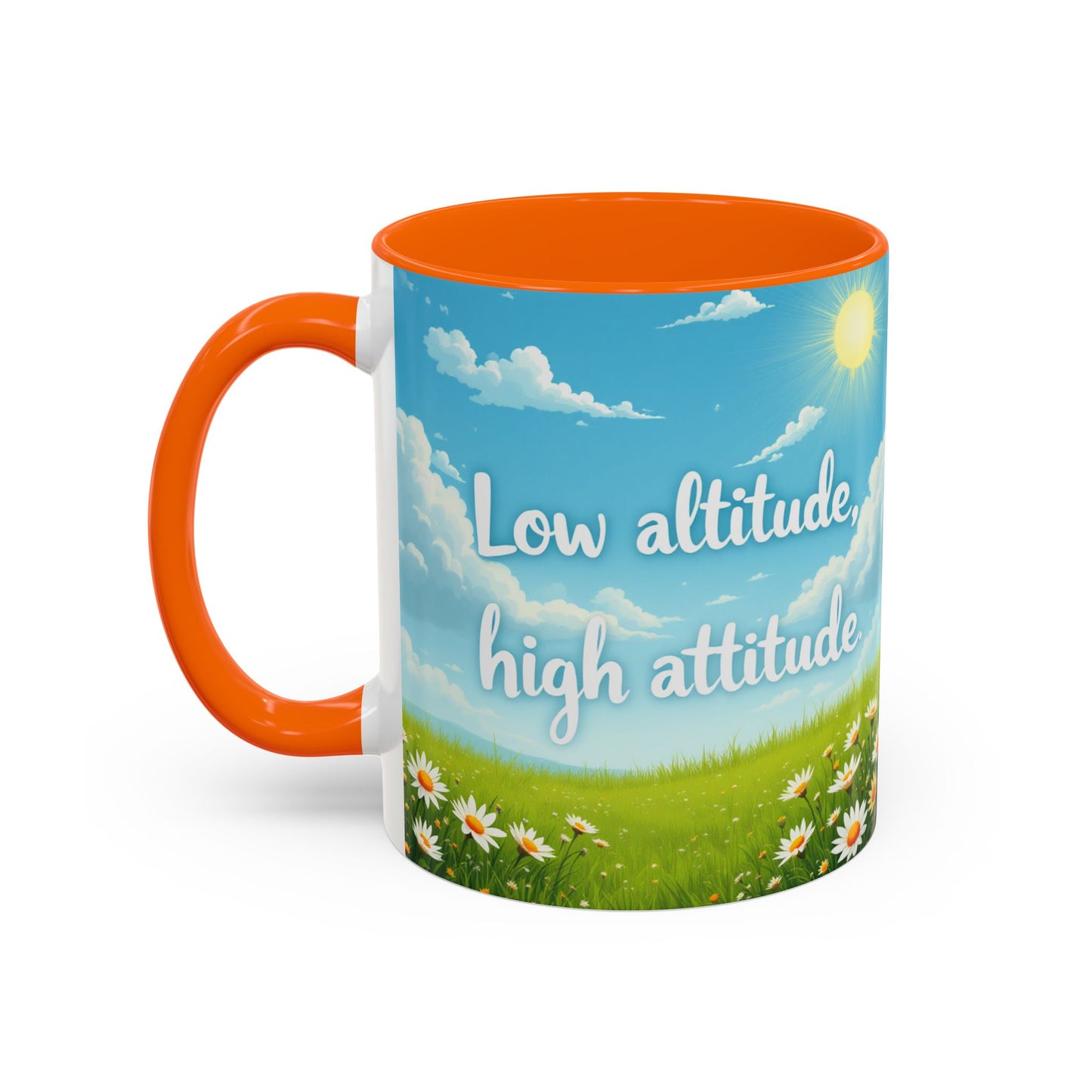 Low Altitude, High Attitude | Motivational Gift for Coffee Lovers, Nature Enthusiasts, Office Decor, [...]