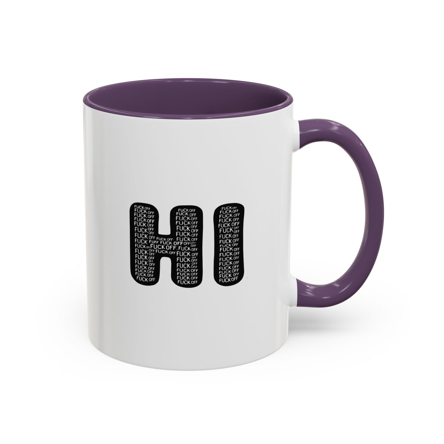 Explicit 'HI' Design, Modern Mug for Tea Lovers, Gift Idea for Friends, Unique Office Decor, Home Kitchen Accessory