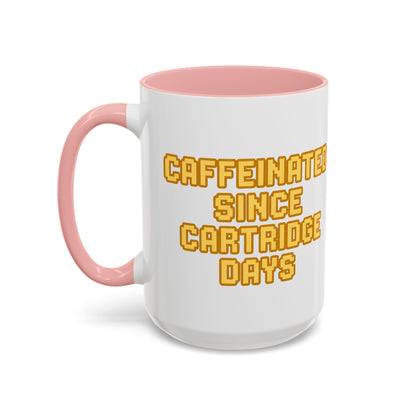 Caffeinated Nostalgia Coffee Mug, Retro Gamer Mug, Gift for Gamers, Fun Coffee Cup, Unique Kitchenware, Video Game Enthusiast