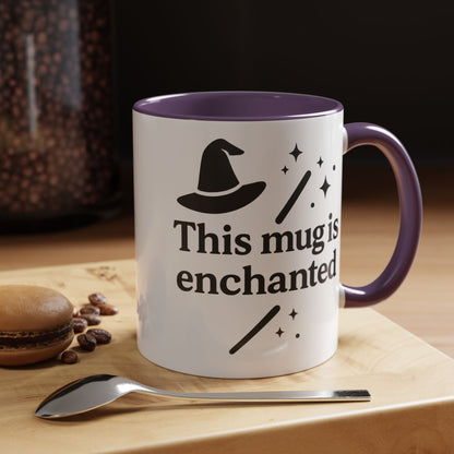Enchanted Witch Coffee Mug, Magical Mug Gift, Halloween Decor, Witchcraft Mug, Coffee Lover Gift, Enchanted Design