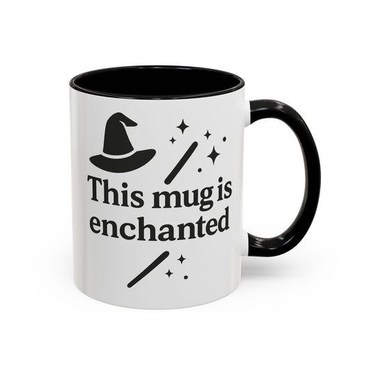 Enchanted Witch Coffee Mug, Magical Mug Gift, Halloween Decor, Witchcraft Mug, Coffee Lover Gift, Enchanted Design