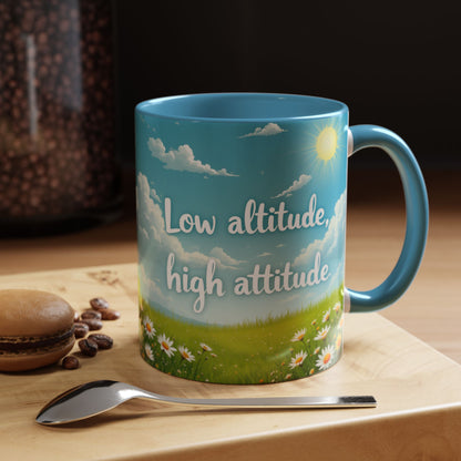 Low Altitude, High Attitude | Motivational Gift for Coffee Lovers, Nature Enthusiasts, Office Decor, [...]