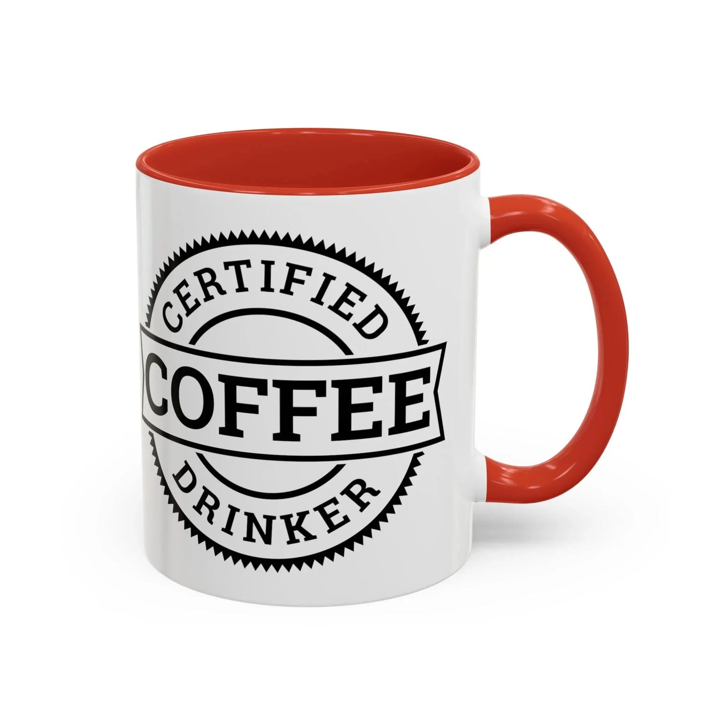 Certified coffee drinker 11oz two-tone ceramic mug - Unique gift for coffee lovers - Mug World