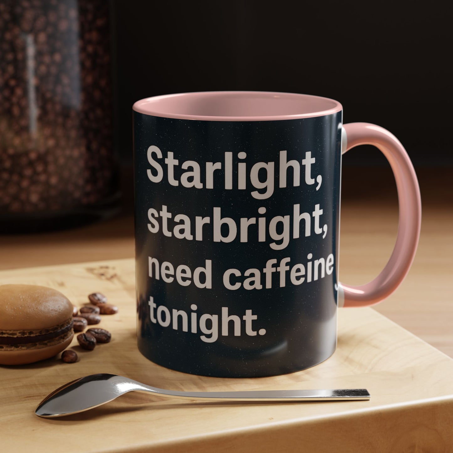 Starlight Caffeine Coffee Mug | Perfect for Coffee Lovers, Gift for Friends, Night Owl, Magical Mugs, Funny Cup