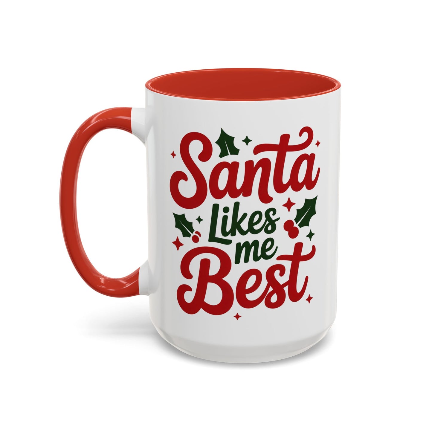 Santa Likes Me Best, Winter Decor, Gift for Coffee Lovers, Unique Present
