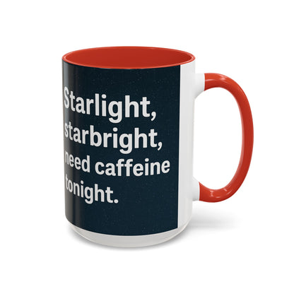 Starlight Caffeine Coffee Mug | Perfect for Coffee Lovers, Gift for Friends, Night Owl, Magical Mugs, Funny Cup