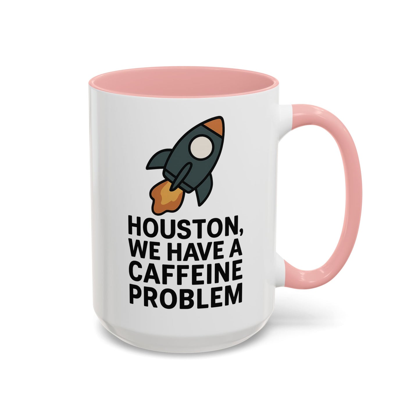 Houston We Have a Caffeine Problem Mug - Funny Coffee Cup for Space Lovers, Gift for Astronauts, Unique Kitchen Decor, Humor Mug