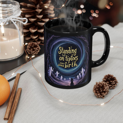 Standing on tiptoe Halloween Gift, Ghost Mug, Witchcraft Enthusiast, Home Decor, Unique Tea Cup