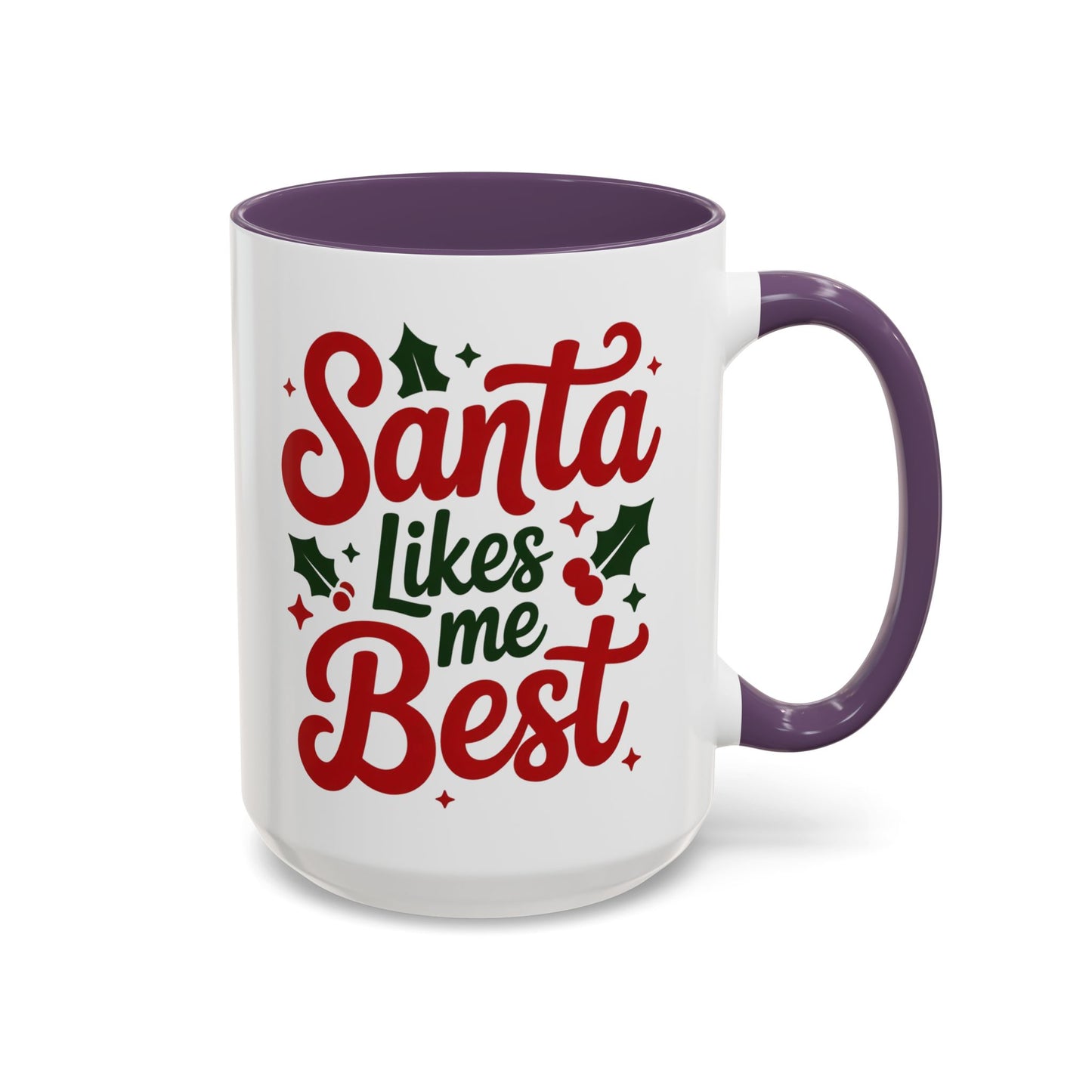 Santa Likes Me Best, Winter Decor, Gift for Coffee Lovers, Unique Present