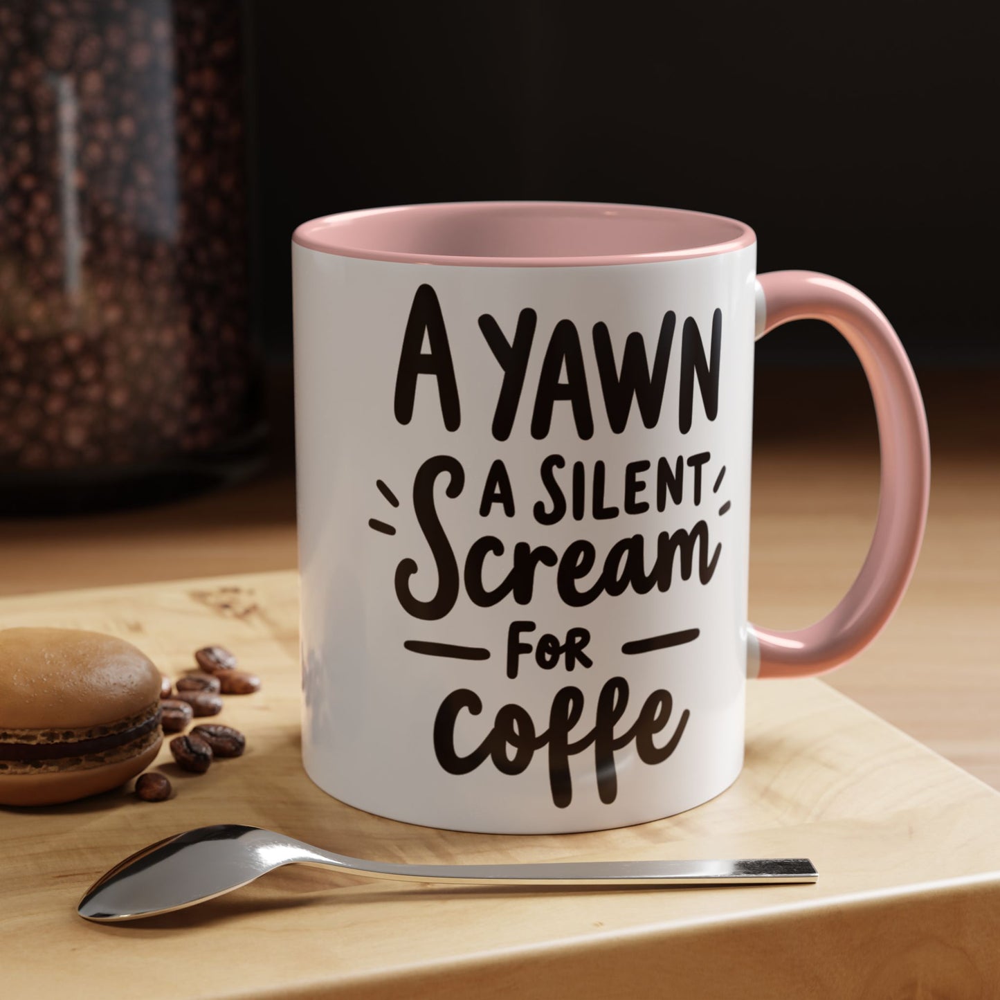 Funny Yawn Coffee Mug - 11oz & 15oz | Perfect Gift for Coffee Lovers