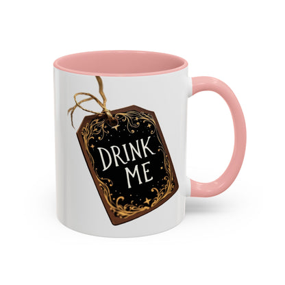 Whimsical Drink Me Coffee Mug - Enchanting Accent Cup for Tea Lovers