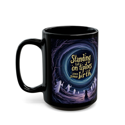 Standing on tiptoe Halloween Gift, Ghost Mug, Witchcraft Enthusiast, Home Decor, Unique Tea Cup