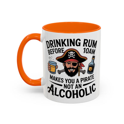 Pirate-Themed Coffee Mug, Fun Gift for Rum Lovers, Perfect for Pirate Parties, Nautical Decor, Unique Holiday Present