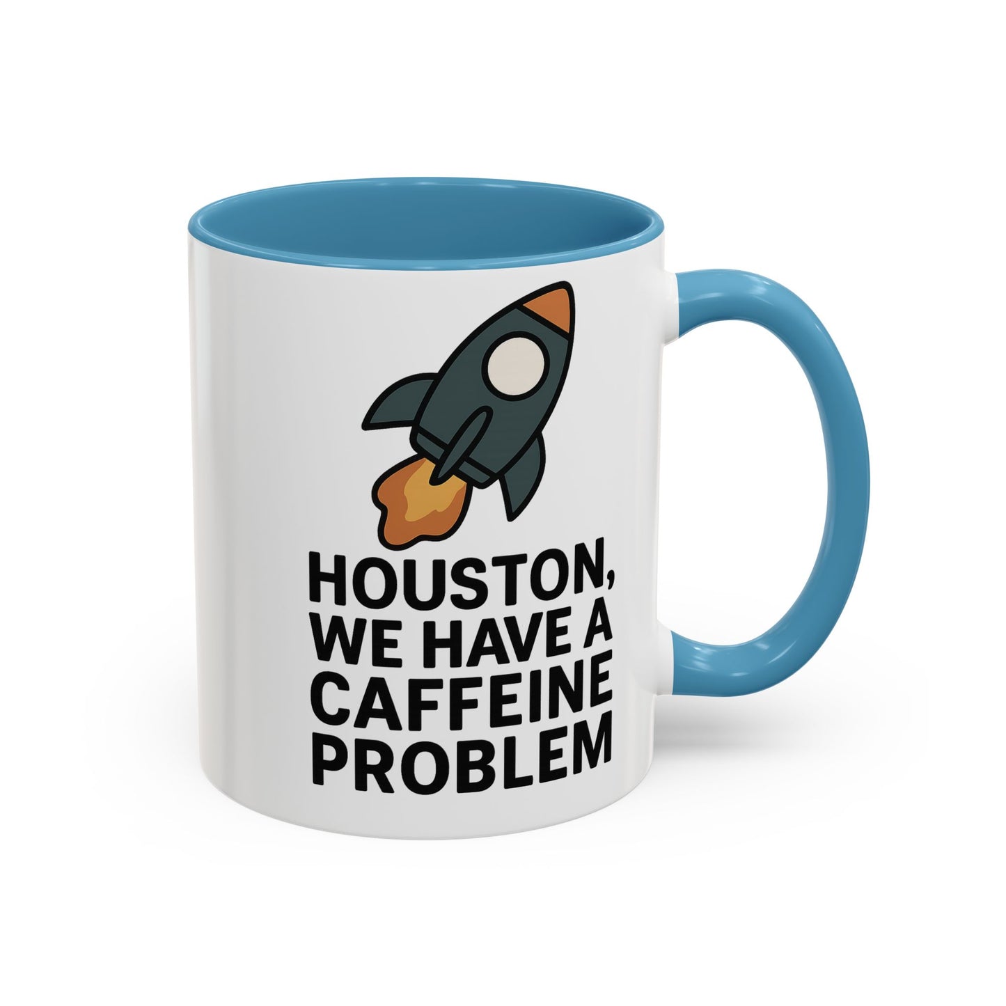 Houston We Have a Caffeine Problem Mug - Funny Coffee Cup for Space Lovers, Gift for Astronauts, Unique Kitchen Decor, Humor Mug