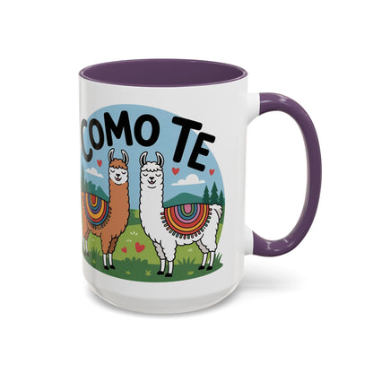 Como Te Llama Love Coffee Mug, Fun Animal Mug