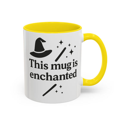 Enchanted Witch Coffee Mug, Magical Mug Gift, Halloween Decor, Witchcraft Mug, Coffee Lover Gift, Enchanted Design