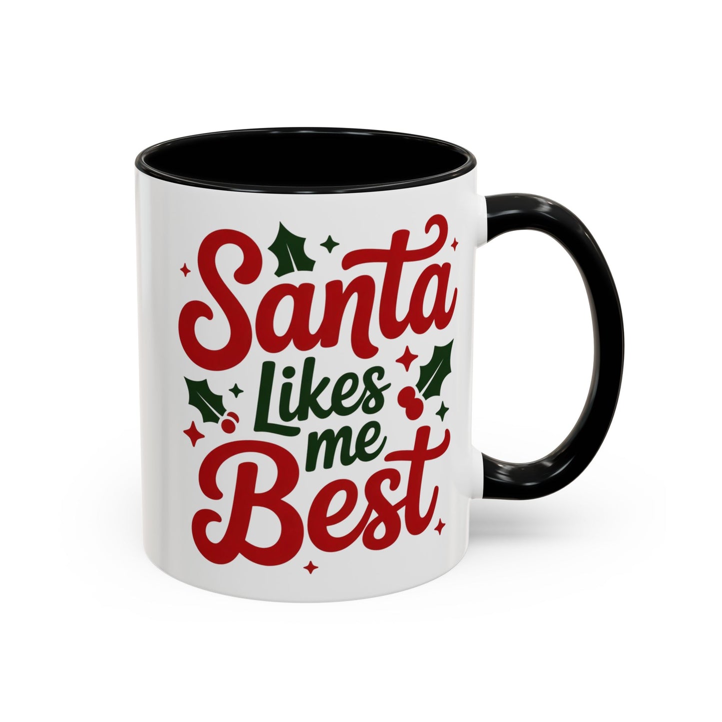 Santa Likes Me Best, Winter Decor, Gift for Coffee Lovers, Unique Present