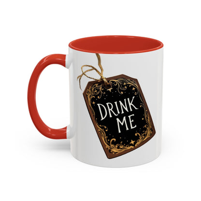Whimsical Drink Me Coffee Mug - Enchanting Accent Cup for Tea Lovers