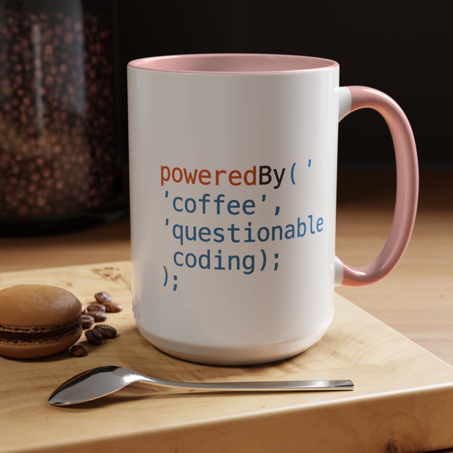 Coffee-Themed Accent Mug with Programmer Humor, Gift for Coders, Computer Enthusiasts, Office Use, Birthday, Tech Celebration
