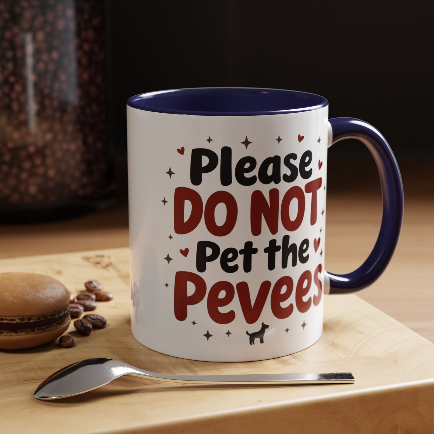 Whimsical Coffee Mug - "Please DO NOT Pet the Peeves"