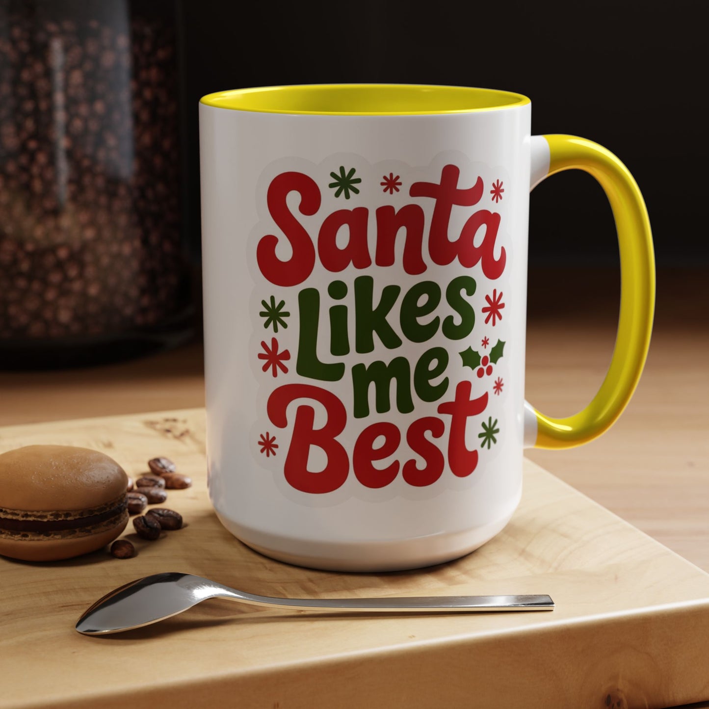 Holiday Santa Coffee Mug, Christmas Mug, Festive Drinkware, Gift for Santa Lovers, Coffee Lover's Cup