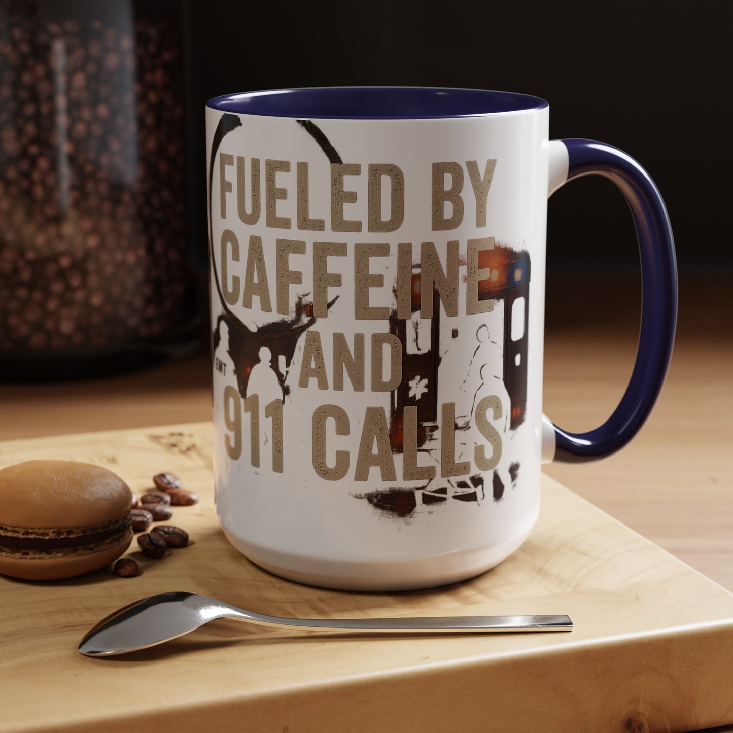Fueled By Caffeine and 911 Calls – Perfect Gift for EMTs, Nurses, and First Responders