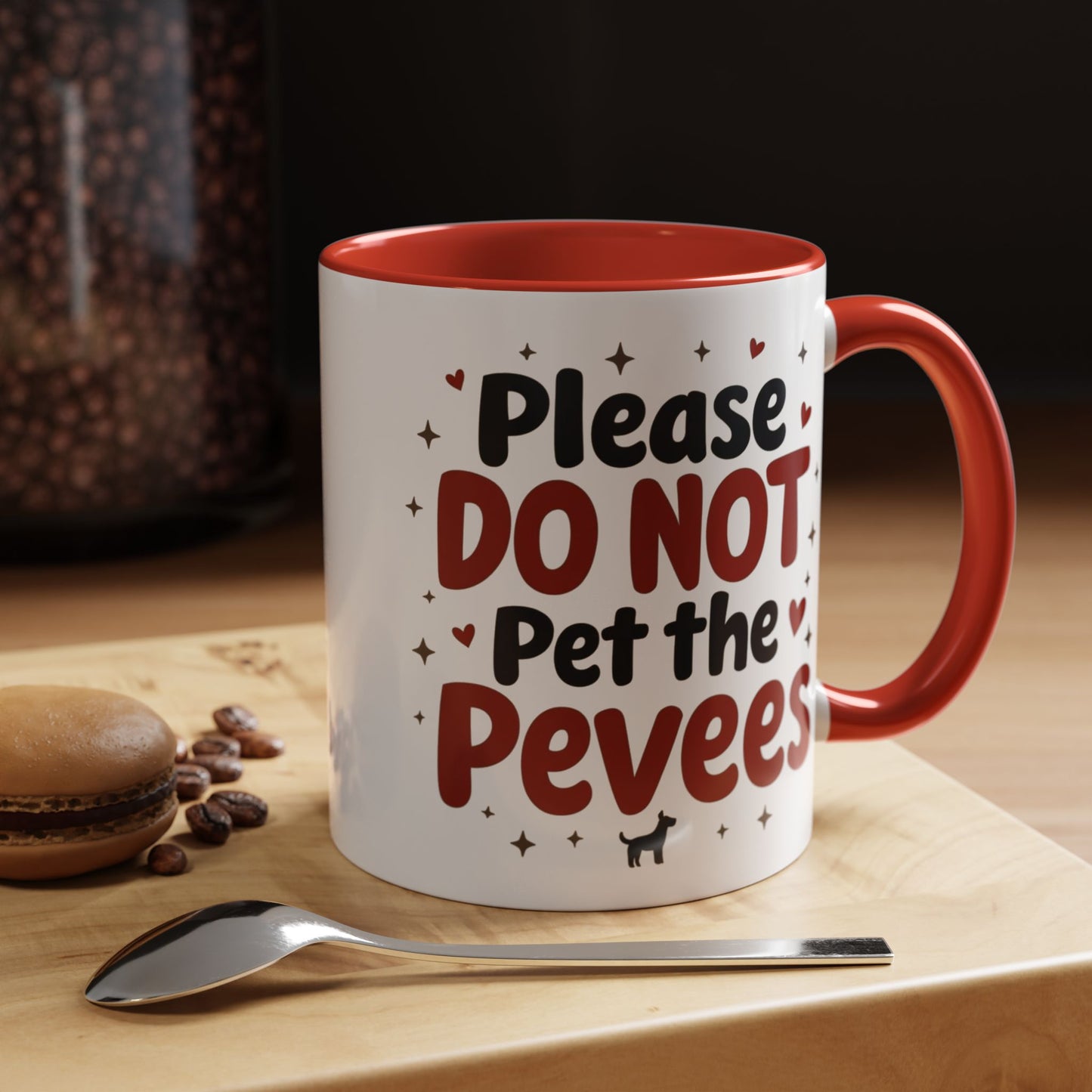 Whimsical Coffee Mug - "Please DO NOT Pet the Peeves"
