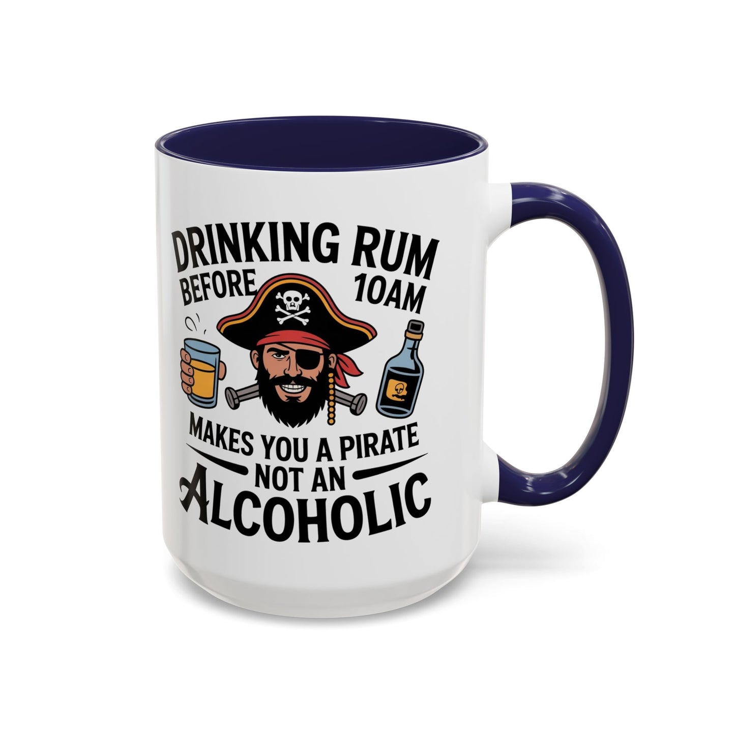Pirate-Themed Coffee Mug, Fun Gift for Rum Lovers, Perfect for Pirate Parties, Nautical Decor, Unique Holiday Present