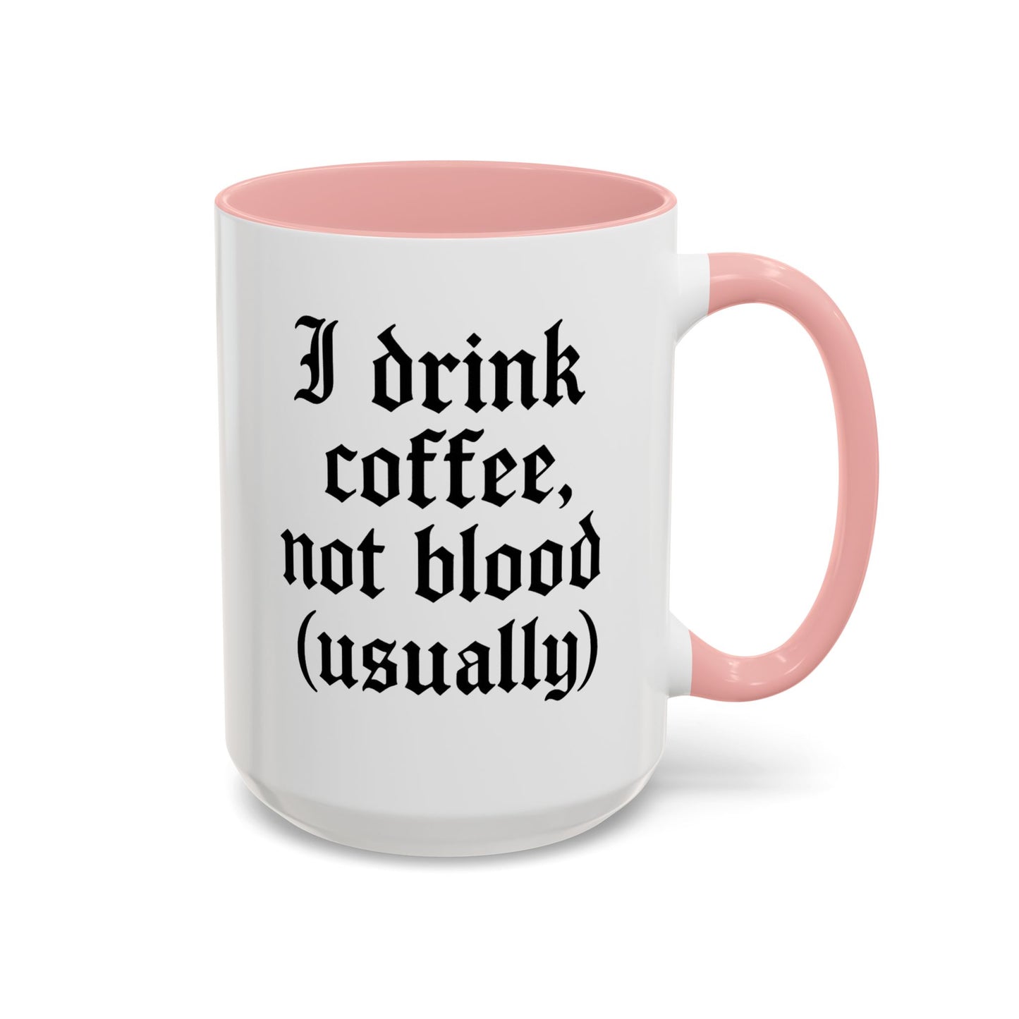 I Drink Coffee Not Blood (Usually), Funny Gift for Coffee Lovers, Black Accent Mug, Unique Kitchen Decor, [...]
