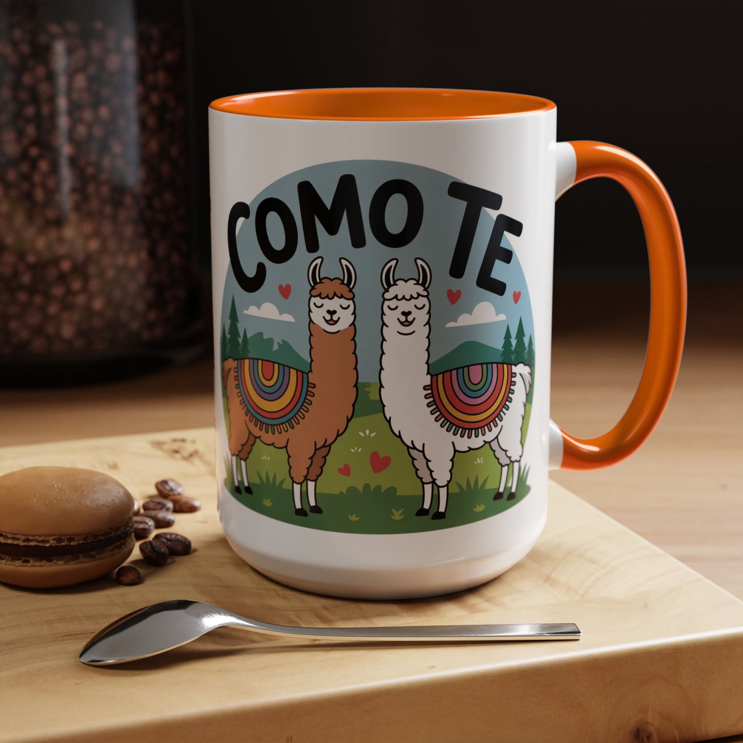 Como Te Llama Love Coffee Mug, Fun Animal Mug