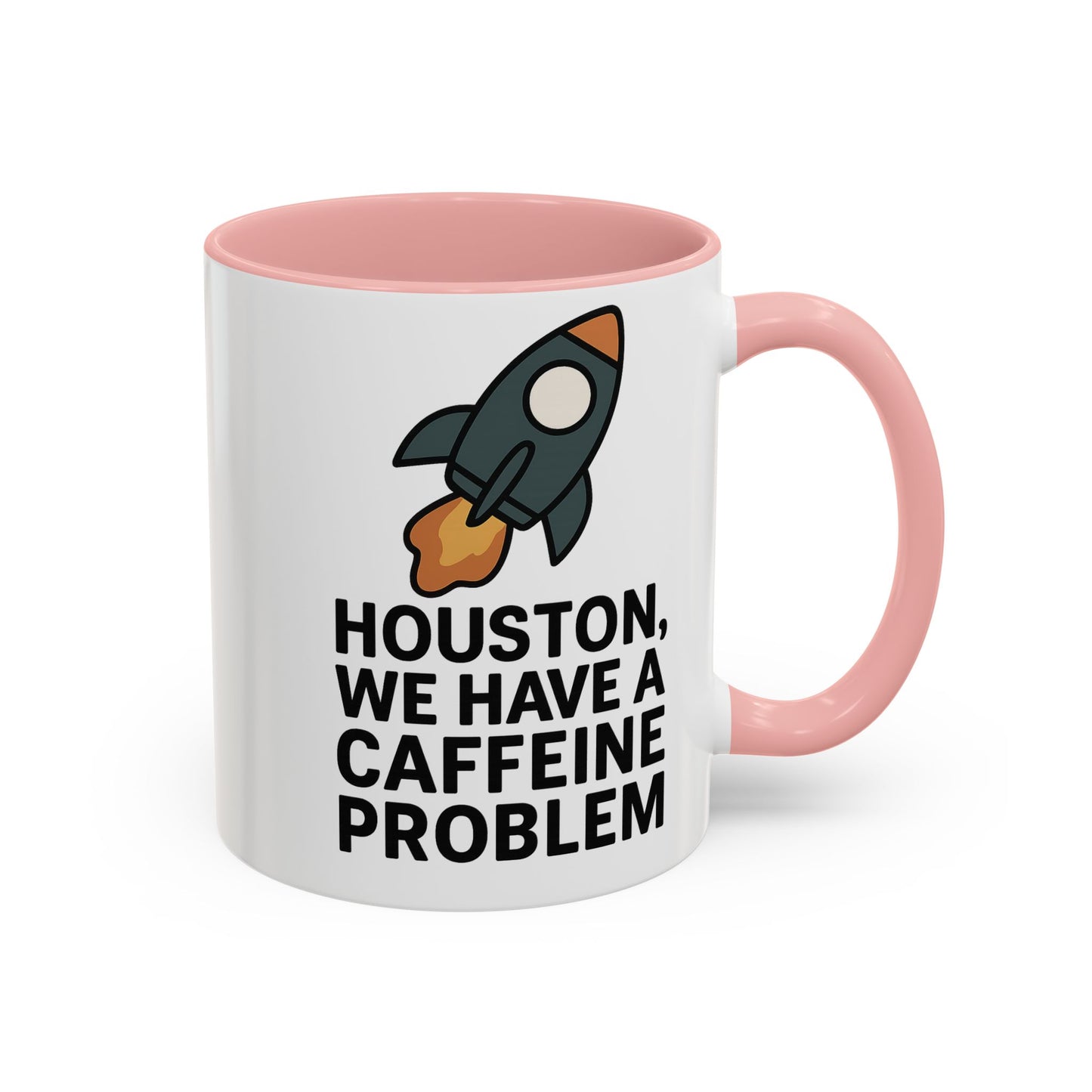 Houston We Have a Caffeine Problem Mug - Funny Coffee Cup for Space Lovers, Gift for Astronauts, Unique Kitchen Decor, Humor Mug