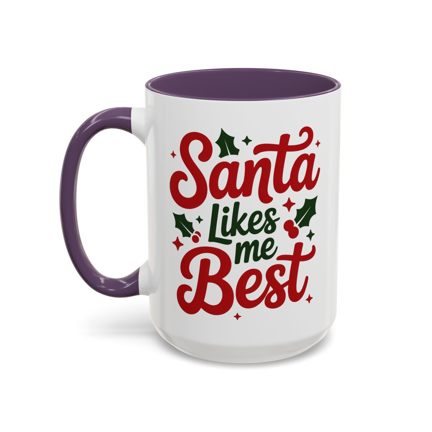 Santa Likes Me Best, Winter Decor, Gift for Coffee Lovers, Unique Present