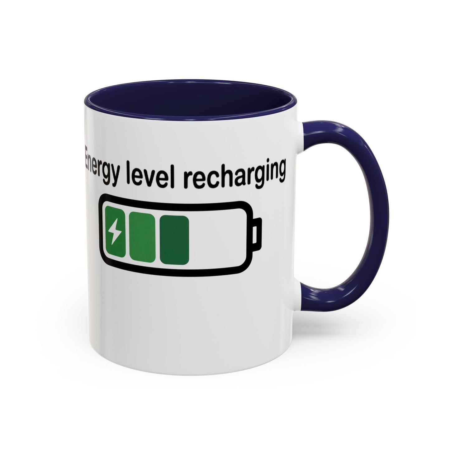 Recharge Your Energy Level, Gift for Tech Lovers, Office Desk Essential, Fun Quote Mug, Unique [...]