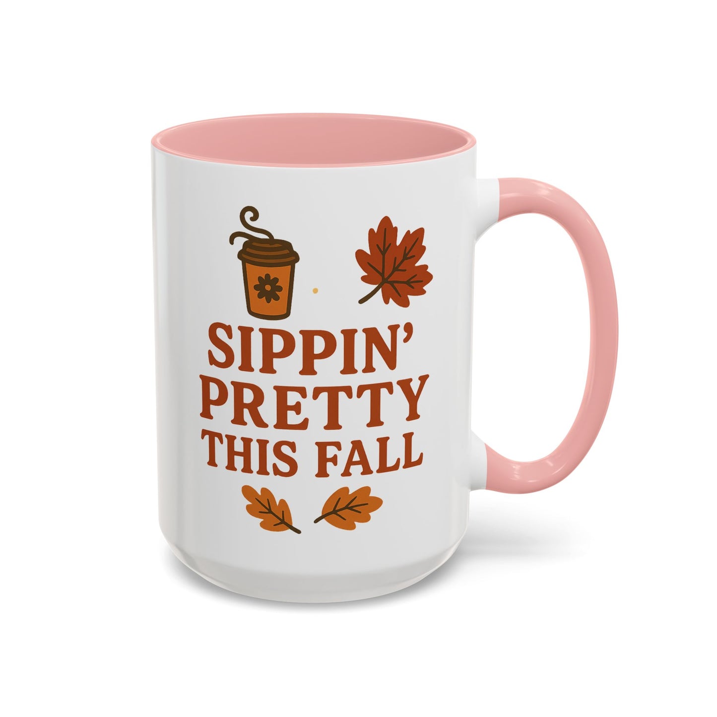 Sippin’ pretty this fall - Accent Coffee Mug (11, 15oz)